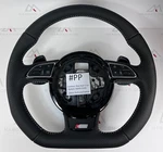 Audi RS4 A5 RS5 Flat Bottom Full Perforated Leather Steering Wheel #pp. Fixed Price $749.00.
