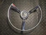Used 62 Ford Galaxie 500 Country Squire Horn Ring #C2AA-13A805-A. Fixed Price $59.00.