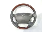 2008 Lexus LS460 Oem Complete Steering Wheel Gray Wood Minor Wear. Fixed Price $155.00.