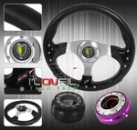 Aluminum Steering Wheel + Hub Adapter Quick Release Horn Button For Nissan. Fixed Price $51.99.