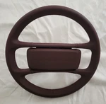 Porsche 924S Steering Wheel Burgundy Leather 94434708402 With Horn Pad. Fixed Price $399.00.