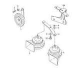Audi A6 High & Low Tone Horn Set : 893951223 893951221, Nib Made In Germany. Fixed Price $157.96.