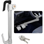 Universal Car Steering Wheel Lock,retractable Double Hook Brake Locks Anti-theft. Fixed Price $19.99.