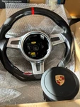 Oem Genuine Porsche Sport Design Black Steering Wheel Carbon Fiber. Fixed Price $606.99.