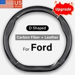 Flat Bottom Steering Wheel Cover Ford Focus Rs 2015 2016 2017 2018 2019. Fixed Price $31.99.