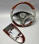 Mercedes Slk R171 Facelift Elegance Root Nut Wood Sport Steering Wheel + Shift Floor. Fixed Price $1975.78.