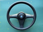 Bmw E28 E30 E32 E34 Steering Wheel Genuine Leather M3 Colour Stitching. Fixed Price $375.00.