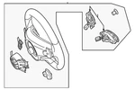 Genuine Mercedes-benz Steering Wheel 099-460-24-09-9A84. Fixed Price $3304.00.