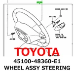 New Toyota Genuine 2003-2007 Highlander Wheel Assy Steering 45100-48360-E1. Fixed Price $839.99.
