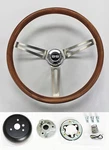 1967 1968 Chevelle Camino Nova 15" Stained Wood Grip Steering Wheel Ss Center. Fixed Price $228.77.