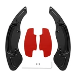 Autohaux Pair Aluminum Alloy Black Steering Wheel Paddle Shifter Extensi. Fixed Price $37.35.