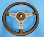 New Moto-lita 15" Leather Steering Wheel & Hub Triumph TR4 TR6. Fixed Price $509.95.