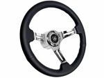 Vsw 14" Black Leather Steering Wheel Chrome 6-BOLT Kit For 1974.5-91 Volkswagen. Fixed Price $229.49.