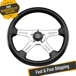 Grant 742 4-SPOKE Elite Gt Black Leather Grained Vinyl Steering Wheel. Fixed Price $232.83.