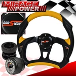 For 03-15 Accord 320MM Battle Black Yellow Steering Wheel Extender Hub Godsnow. Fixed Price $58.99.