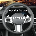 Custom-fit Mazda Steering Wheel Cover, Genuine Leather, Non-slip, Breathable,.... Fixed Price $42.27.