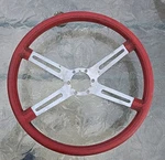 Oldsmobile 1970-1977 Starfire, Cutlass Red 4 Spoke Sport Steering Wheel #9758389. Fixed Price $135.00.