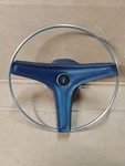 1969 Mopar Dodge Blue Body Steering Wheel Horn Pad Button Cover Original. Fixed Price $150.00.