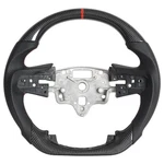 Real Carbon Fiber Steering Wheel, D-shaped Flat Bottom Perforated Leather Gri.... Fixed Price $394.03.
