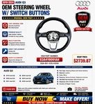 2019-24 Audi Q3 Oem Steering Wheel Leather W/ Switch Button 83A419091AH F3. Fixed Price $199.99.