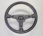 Used Original Porsche 911 912E 930 Spoke Black Leather Steering Wheel 1974-84. Fixed Price $225.00.