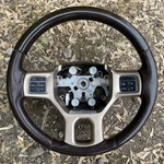 Laramie Longhorn Heated Brown Leather Wood Steering Wheel From 2014 1500 (64. Fixed Price $479.95.