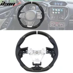 Fits 17-23 Impreza Carbon Fiber Leather Steering Wheel White Stitch & Indicator. Fixed Price $289.99.