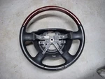 2003 2004 2005 2006 Lincoln Aviator Navigator Black Leather Wood Steering Wheel. Fixed Price $80.00.