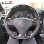 Fit Chevrolet Corvette C6 ZR1 Z06 Real Carbon Fiber Led Steering Wheel 2006-2011. Fixed Price $499.00.