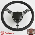 15.5'' Flashpower Billet Steering Wheel Black Wrap Chrysler New Yorker Imperial. Fixed Price $240.50.