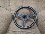 Used Saab 99 Rally Leather Steering Wheel. Fixed Price $350.00.