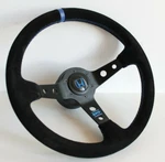 Steering Wheel Fits For Honda Deep Dish Civic Integra Prelude Suede Leather Blue. Fixed Price $197.80.