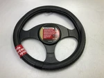 Autocraft AC4609BK Houndstooth Faux Leather Steering Wheel Cover 15-3/4" & Up. Fixed Price $13.46.