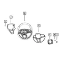 Genuine Mopar Steering Wheel Bezel 7HB33WS3AA. Fixed Price $235.48.