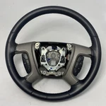 Chevrolet Gmc Tahoe Yukon Silverado Steering Wheel Black Ebony Leather 07-14 Oem. Fixed Price $99.99.