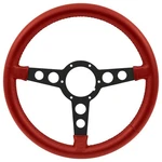 Lecarra Trans Am 14 Steering Wheel; Black Spokes; Bright Red Full Wrap Leather. Fixed Price $234.99.