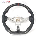 Real Carbon Fiber Sport Steering Wheel Perforated Leather Fit 08-10 Mazda RX-8. Fixed Price $359.00.