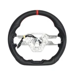 Full Leather Flat Sport Steering Wheel Ford Mustang S650 With Heated 24-25. Fixed Price $269.00.