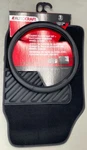 Autocraft Carpet Floor Mat Set & Steering Wheel Cover, Carbon Fiber Black - 5PC. Fixed Price $39.95.