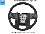 DC3Z3600CC 13 14 15 16 Ford F250 Vinyl Steering Wheel W/ Cruise Voice Damage*. Fixed Price $199.00.