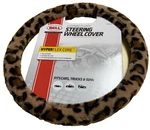 Bell Leopard Fluffy Thumb Grip Steering Wheel Cover Fits 14-1/2" To 15-1/2". Fixed Price $10.00.