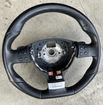 06-09 Vw Golf Gti Jetta Gli Flat Bottom Leather Steering Wheel W/ Paddles Black. Fixed Price $153.00.