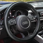 Haokay Heavy Duty Pure Cowhide Steering Wheel Cover, Genuine BLACK-1. Fixed Price $38.90.