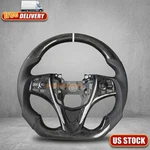 Black Carbon Fiber Leather White Stripes Steering Wheel For Acura Tlx 2015-2020. Fixed Price $349.00.