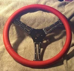 Gt Performance Pro-touring Autocross Ii Leather Wheel W/horn Button Red. Fixed Price $125.00.