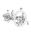 Genuine Mopar Steering Wheel 5JZ04ZJ8AC. Fixed Price $55.10.