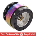 Kyostar Steering Wheel Quick Release Control Hub Boss Kit Universal Neochrome. Fixed Price $49.00.