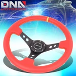 Nrg ST-006RR-YS-Y 350MM 3"DEEP Dish Spoke Red Leather+center Mark Steering Wheel. Fixed Price $124.20.