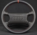 Genuine Audi Steering Wheel Restored New Leather B3 B4 S2 C3 80 90 100 200. Fixed Price $395.00.