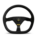 Momo Motorsport Mod. Racing Steering Wheel Black Suede, 350MM - R1988/35S. Fixed Price $279.00.